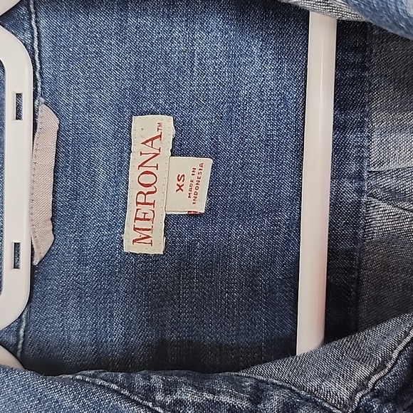 Merona XS Jean Shirt - Picture 2 of 7